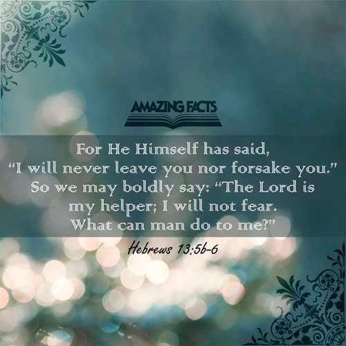 Hebrews 13:5-6