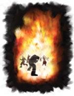 Das Feuer wird vom Himmel auf die Gottlosen fallen und sie vernichten samt Leib und Seele. Das Feuer wird vom Himmel auf die Gottlosen fallen und sie vernichten samt Leib und Seele.